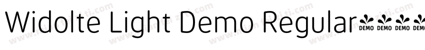 Widolte Light Demo Regular字体转换